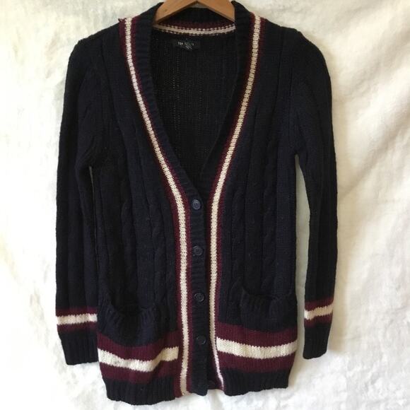 Forever 21 Multi-Color V-Neck Cardigan Sweater - Picture 1 of 12